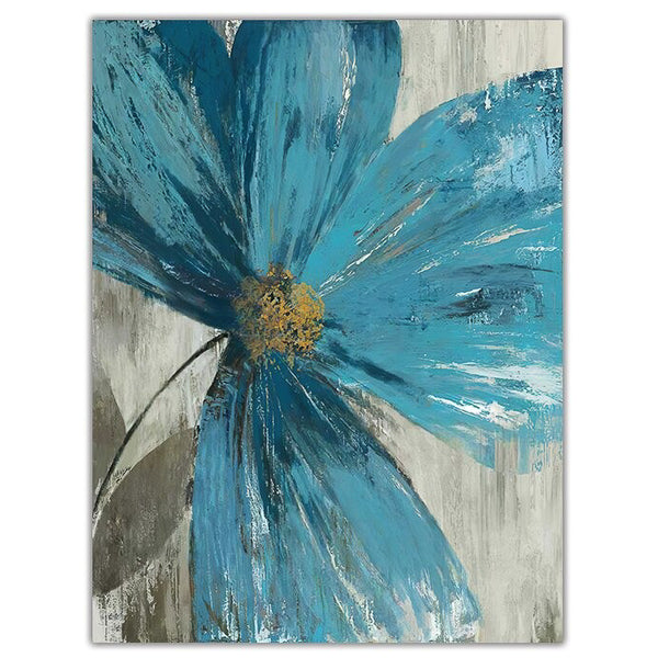 Hazy Blue Flowers I