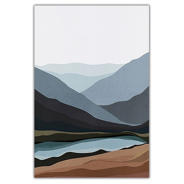 Lake Landscape Abstract