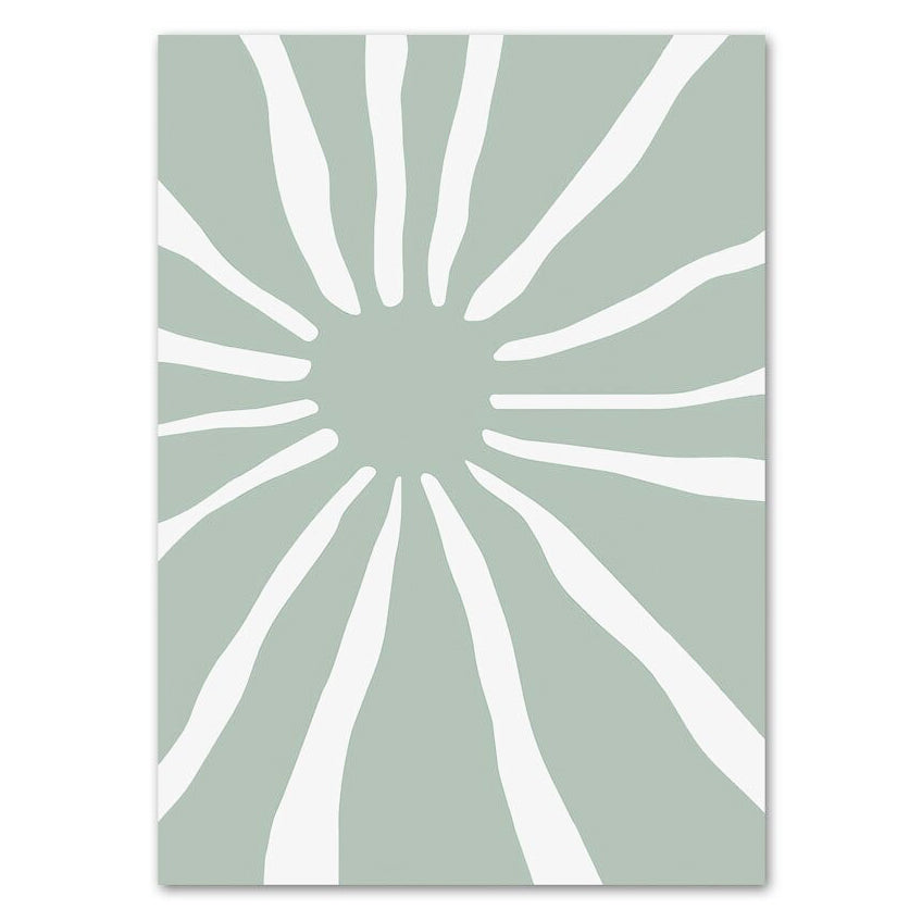Soft Mint Abstract II