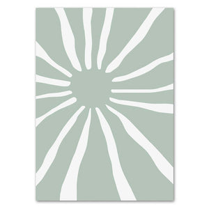 Soft Mint Abstract II