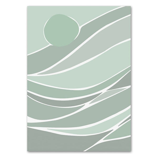 Soft Mint Abstract III
