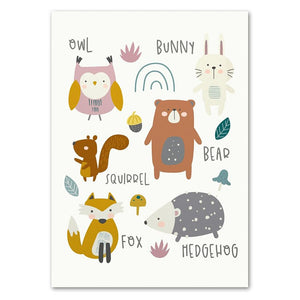 Cartoon Woodland Animals