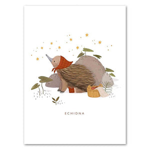 Cartoon Echidna