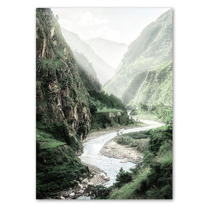 River through Mountains