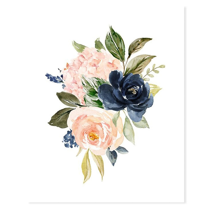 Watercolour Flower Bouquet I