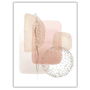 Beige & Pink Abstract III