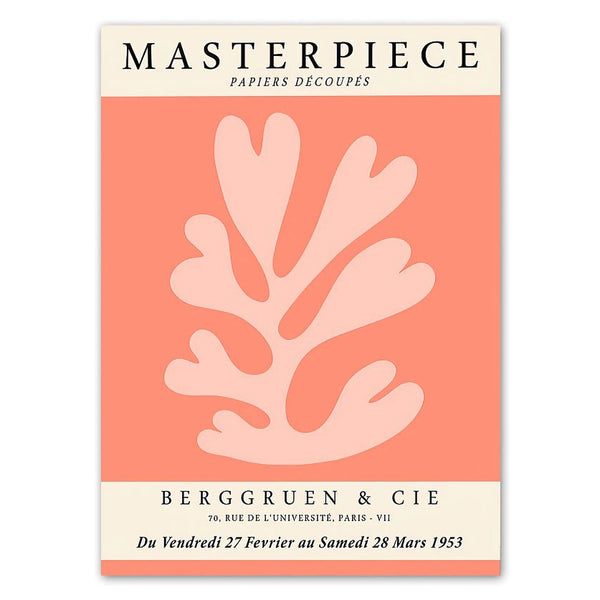 Henri Matisse Art - Coral Red Cutouts