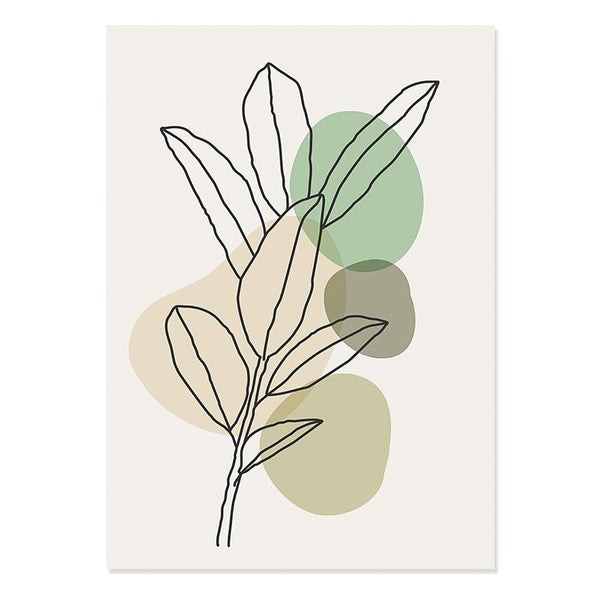 Boho Style Plant Leaves III