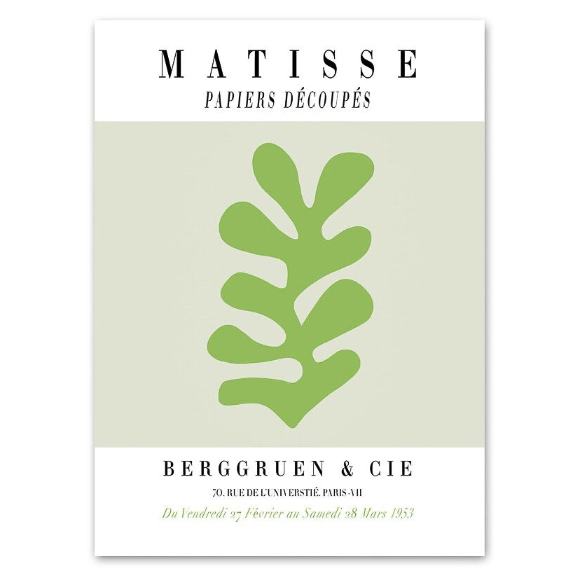Henri Matisse Art - Mint Cutouts