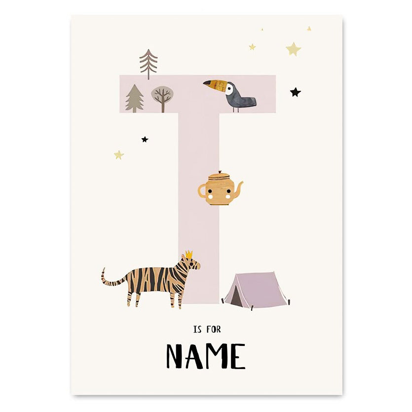 Personalized Cartoon Name Print - T