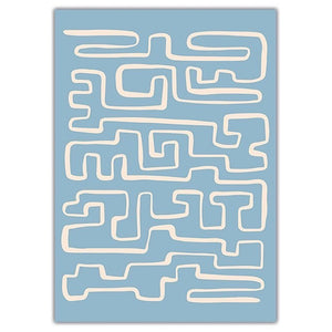 Pastel Blue Abstract II