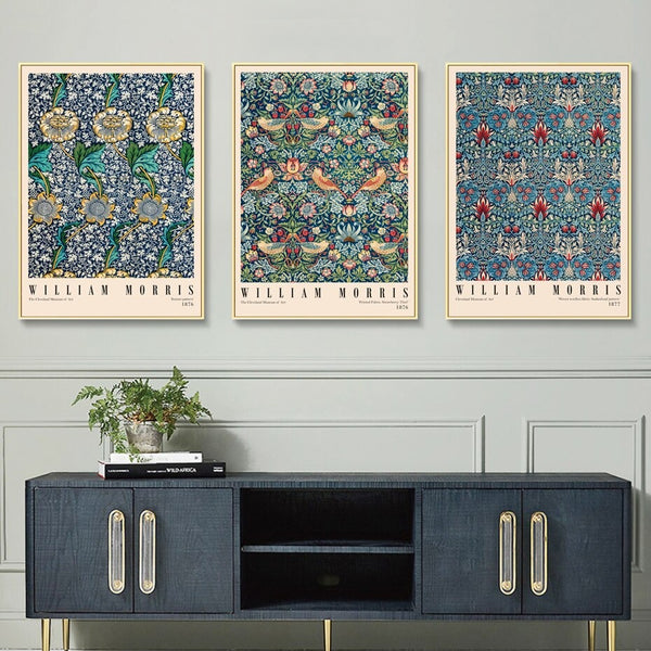 William Morris Art - Strawberry Thief Pattern