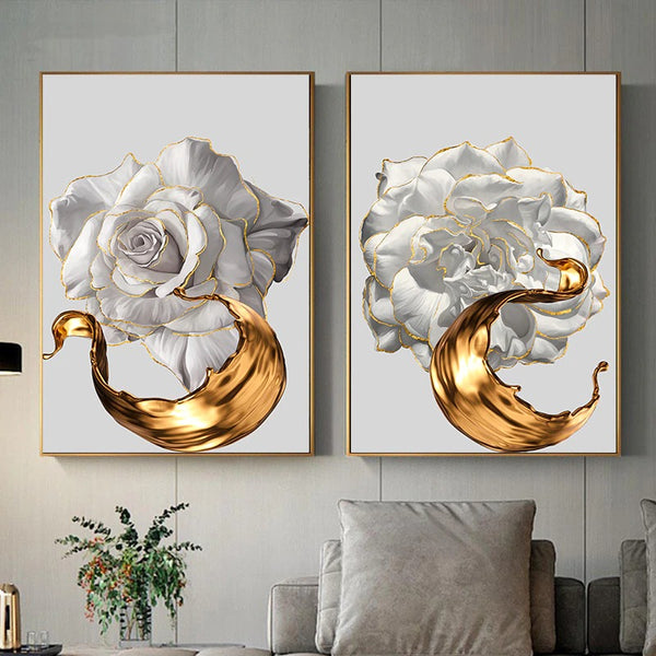 Golden White Rose III